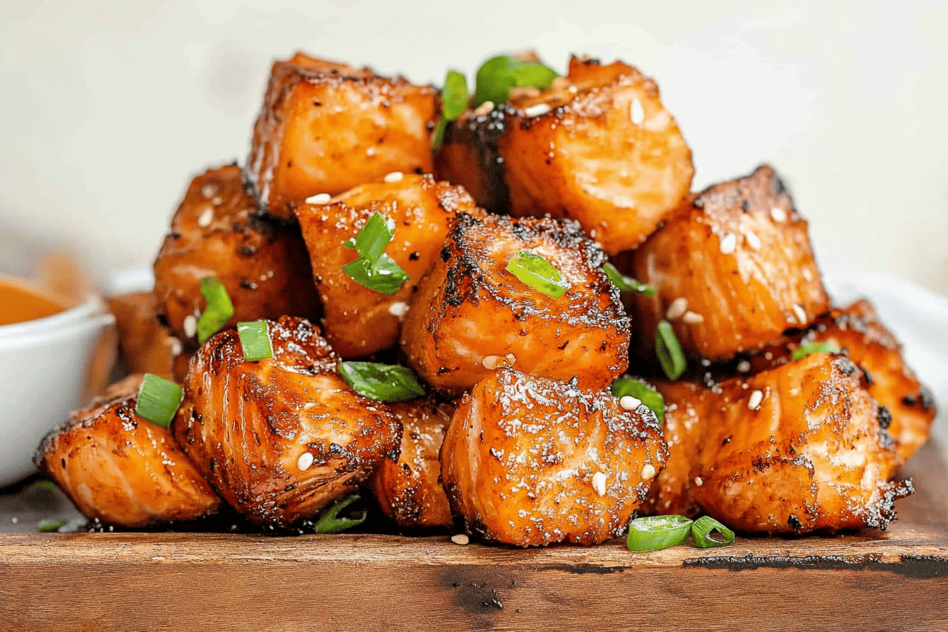 Amazing Crispy Air Fryer Salmon Bites Recipe