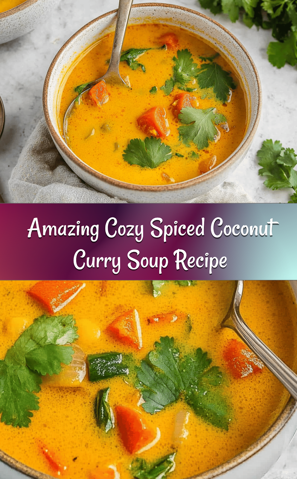 Amazing Cozy Spiced Coconut Curry Soup Recipe