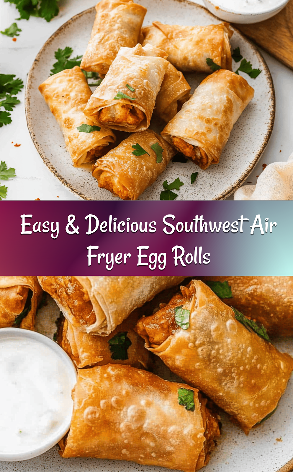 Easy & Delicious Southwest Air Fryer Egg Rolls