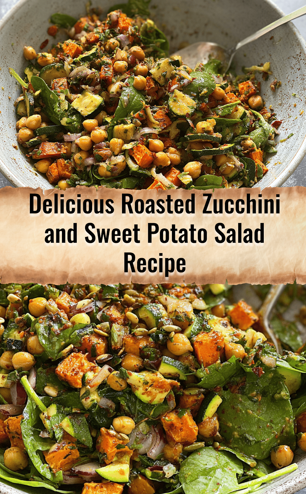 Roasted Zucchini and Sweet Potato Salad