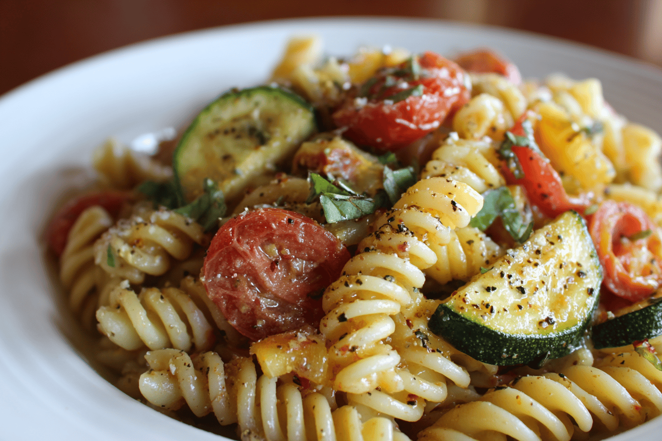 Healthy Tomato Zucchini Pasta Recipe