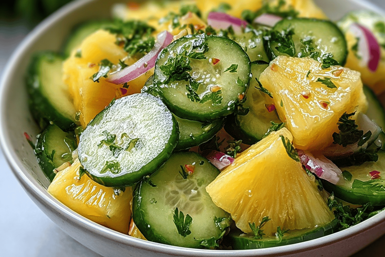 Pineapple Cucumber Salad