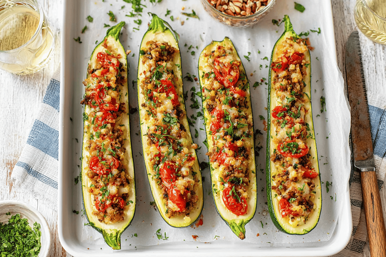 Stuffed Zucchini Boats