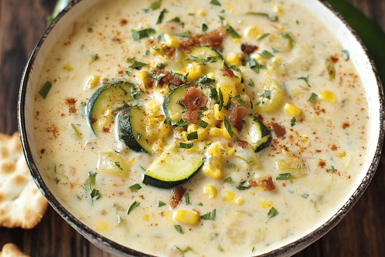 Summer Corn and Zucchini Chowder