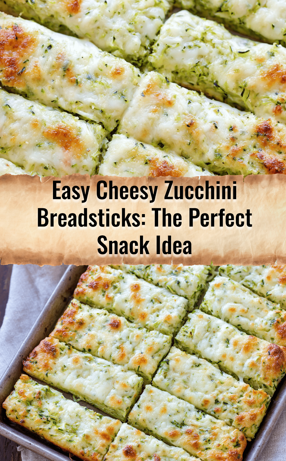 Cheesy Zucchini Breadsticks