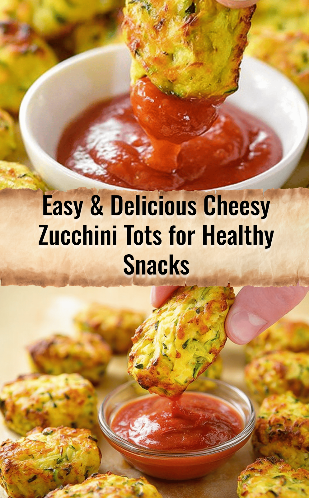 Cheesy Zucchini Tots
