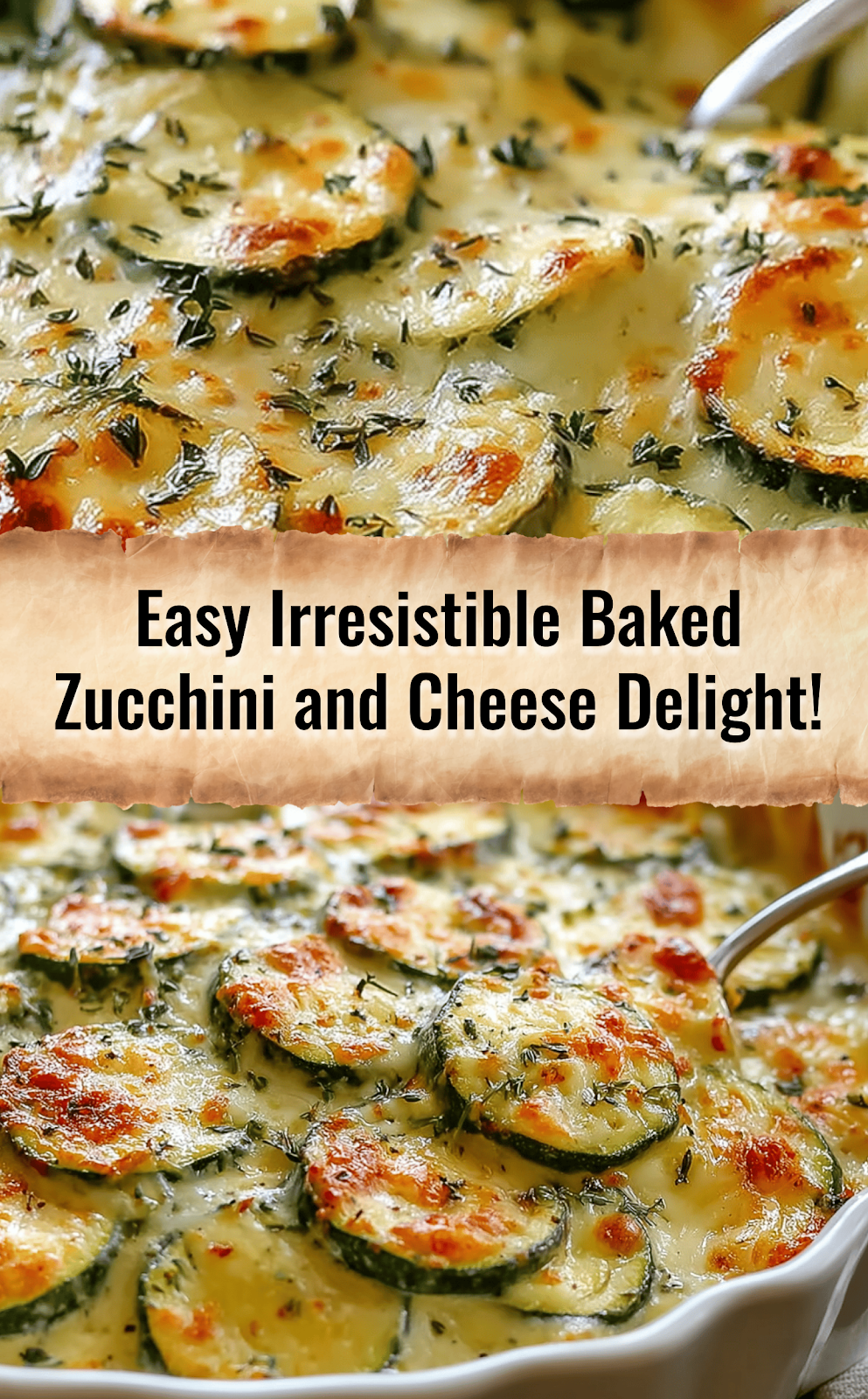 Irresistible Baked Zucchini and Cheese Easy Cheesy Delight