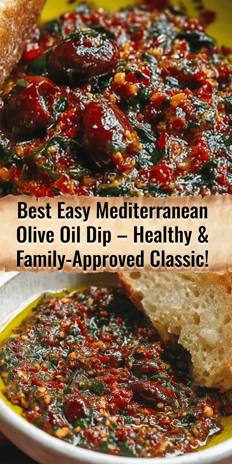 Mediterranean Olive Oil Dip: A Flavorful Classic!