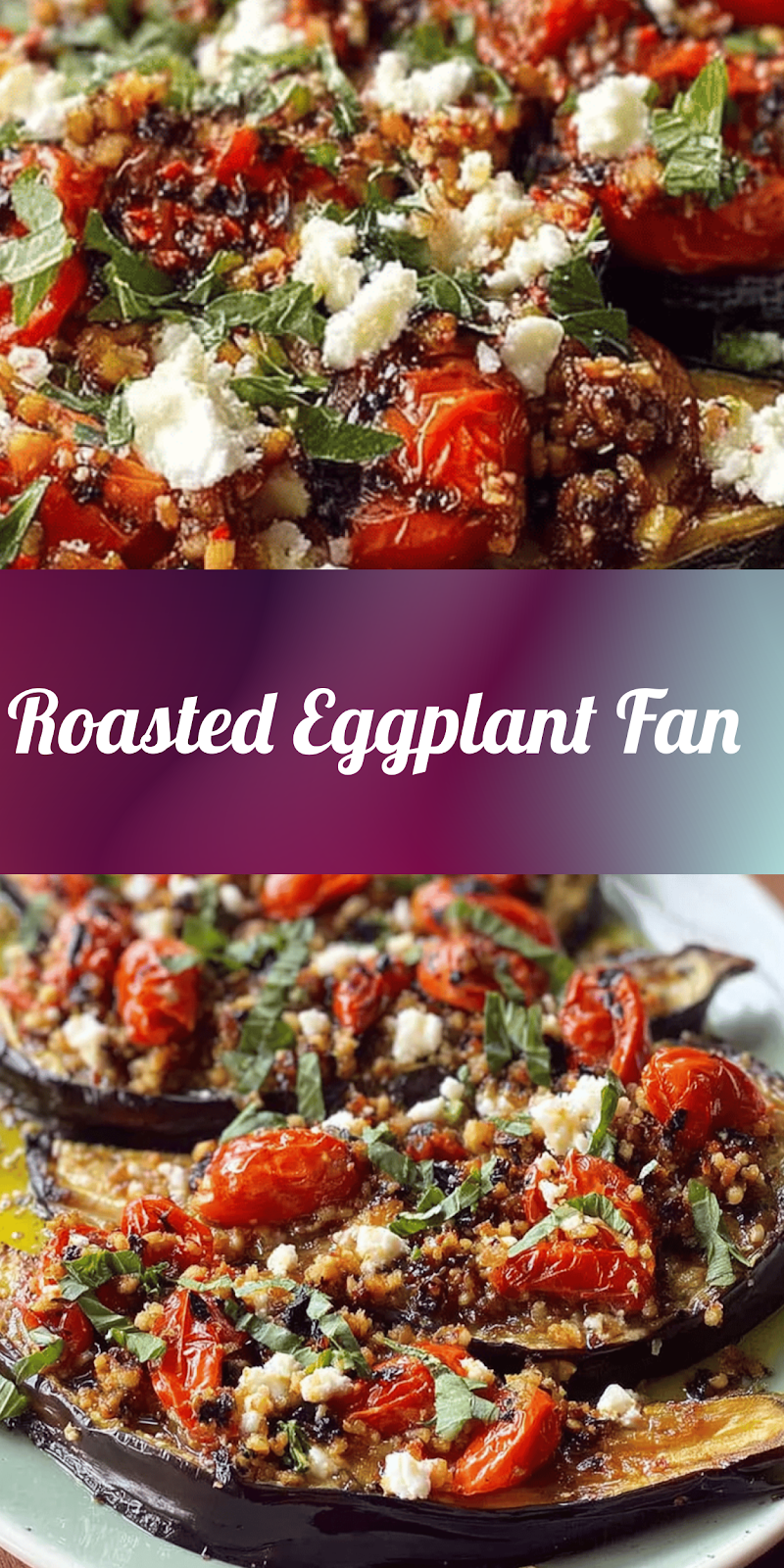 Roasted Eggplant Fan – Mediterranean Baked Delight