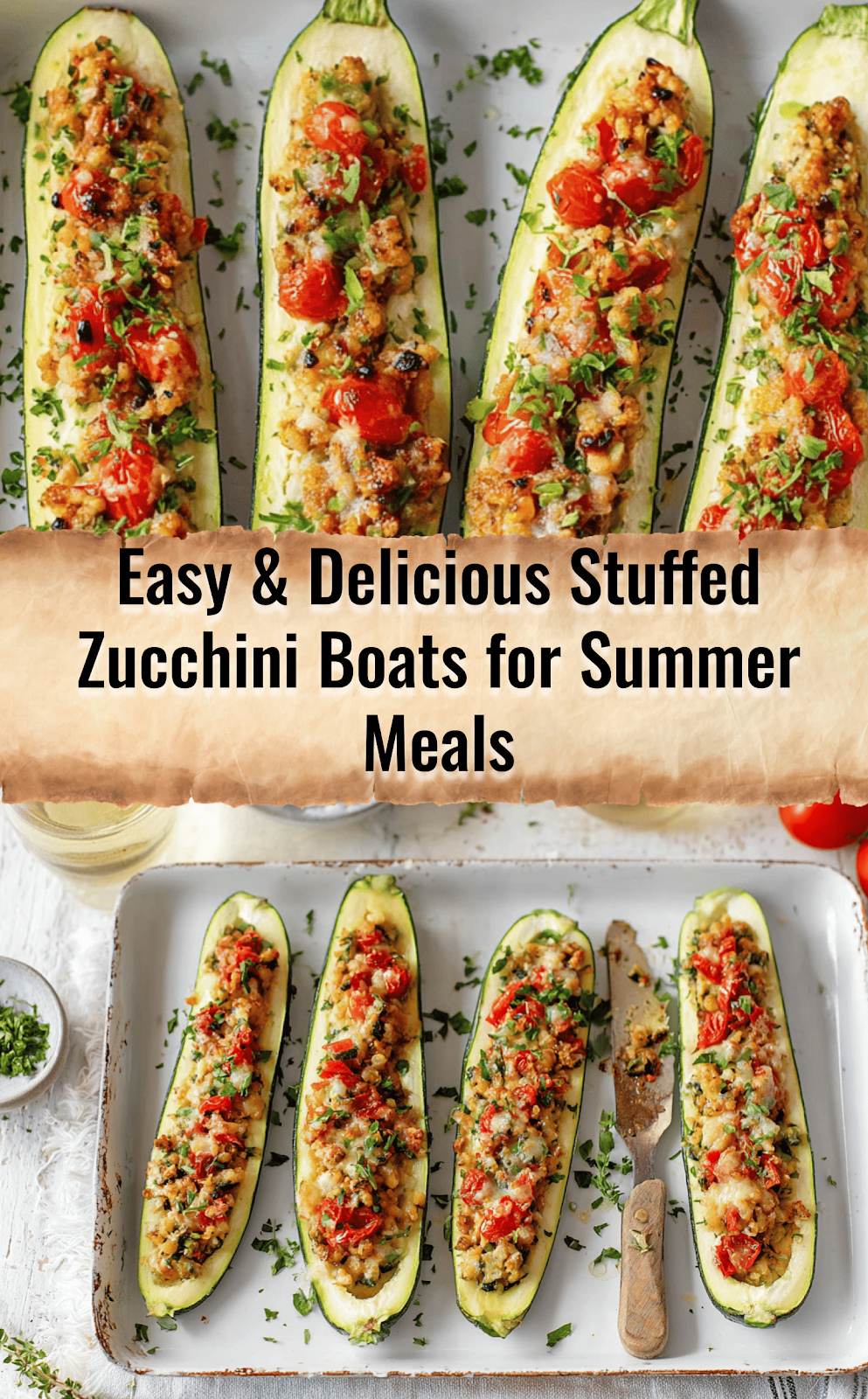 Stuffed Zucchini Boats