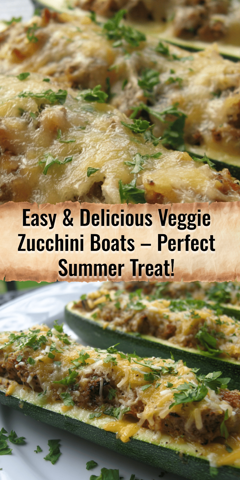 Veggie Zucchini Boats