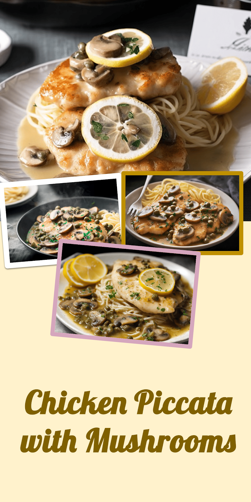 Chicken Piccata with Mushrooms and Capers
