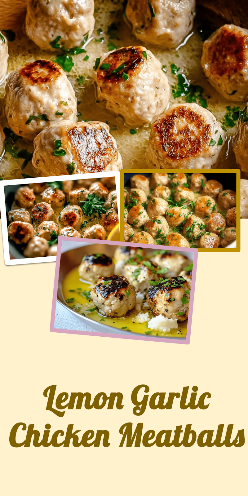Chicken Piccata Meatballs