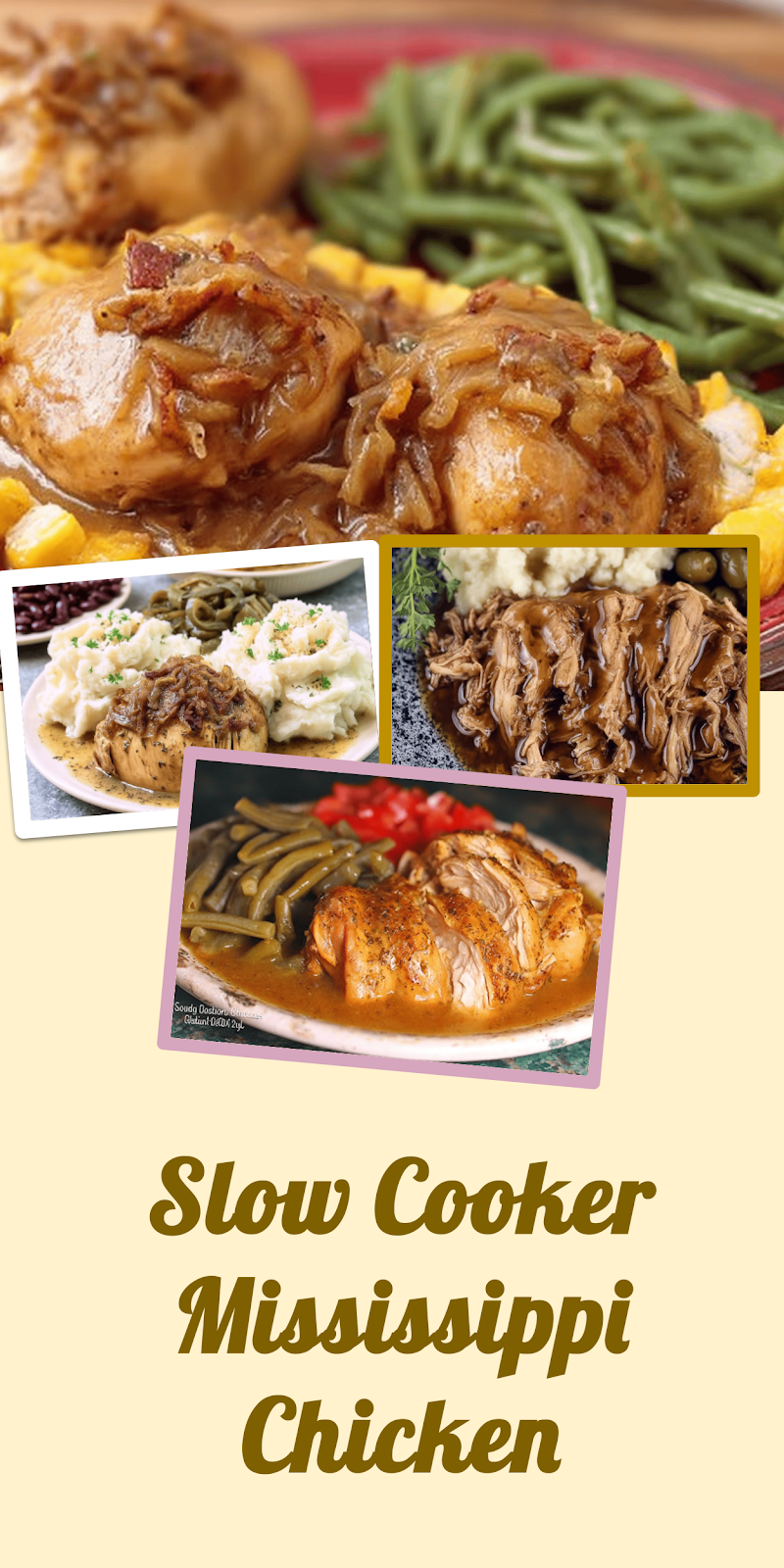 Slow cooker Mississippi Chicken