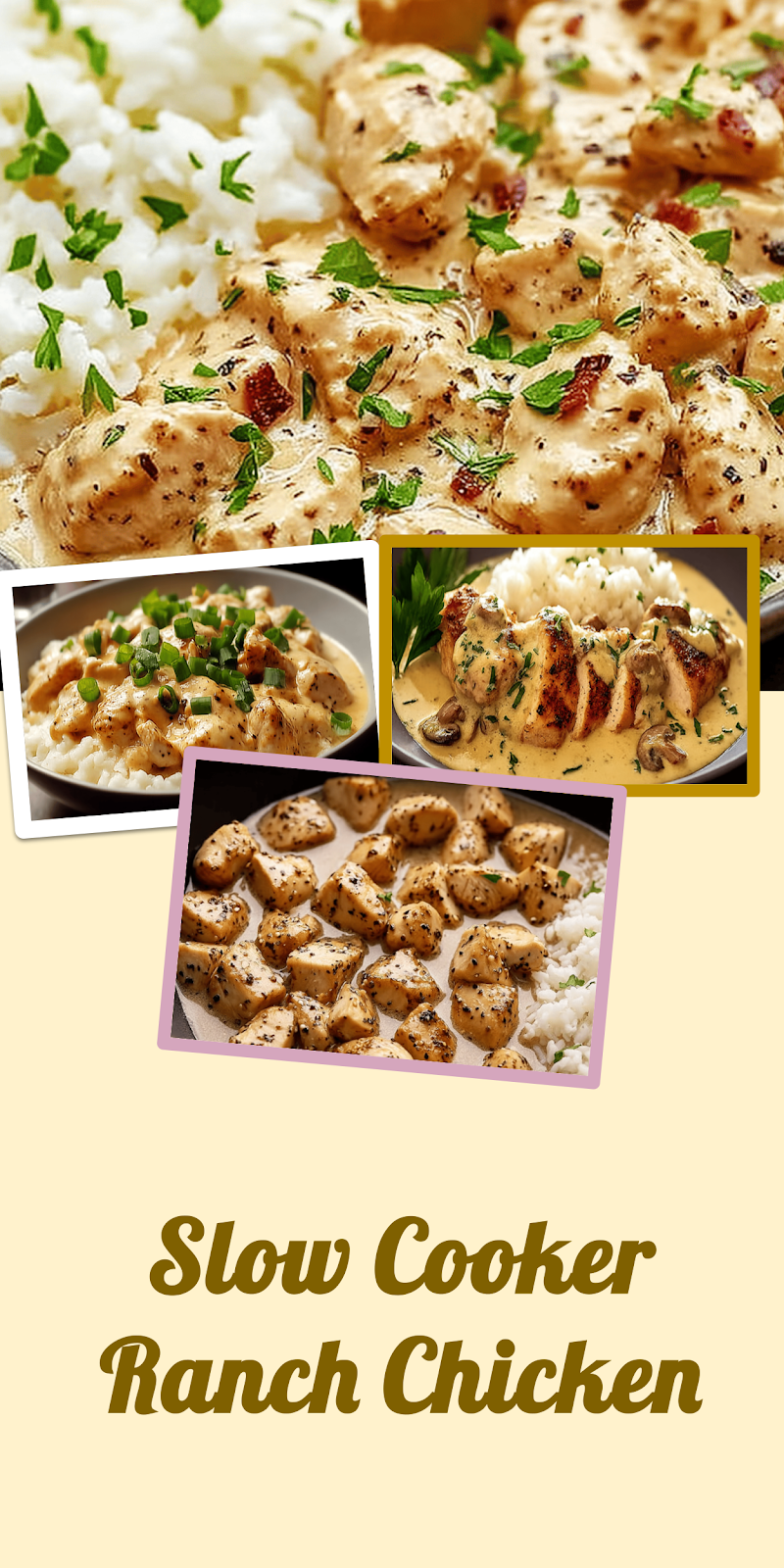 Creamy Ranch Chicken in Your Slow Cooker