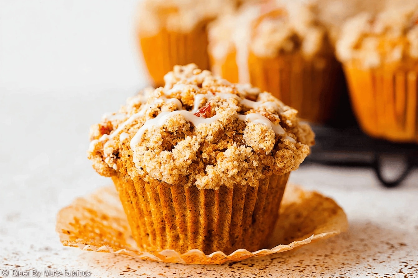 Apple Pumpkin Streusel Muffins