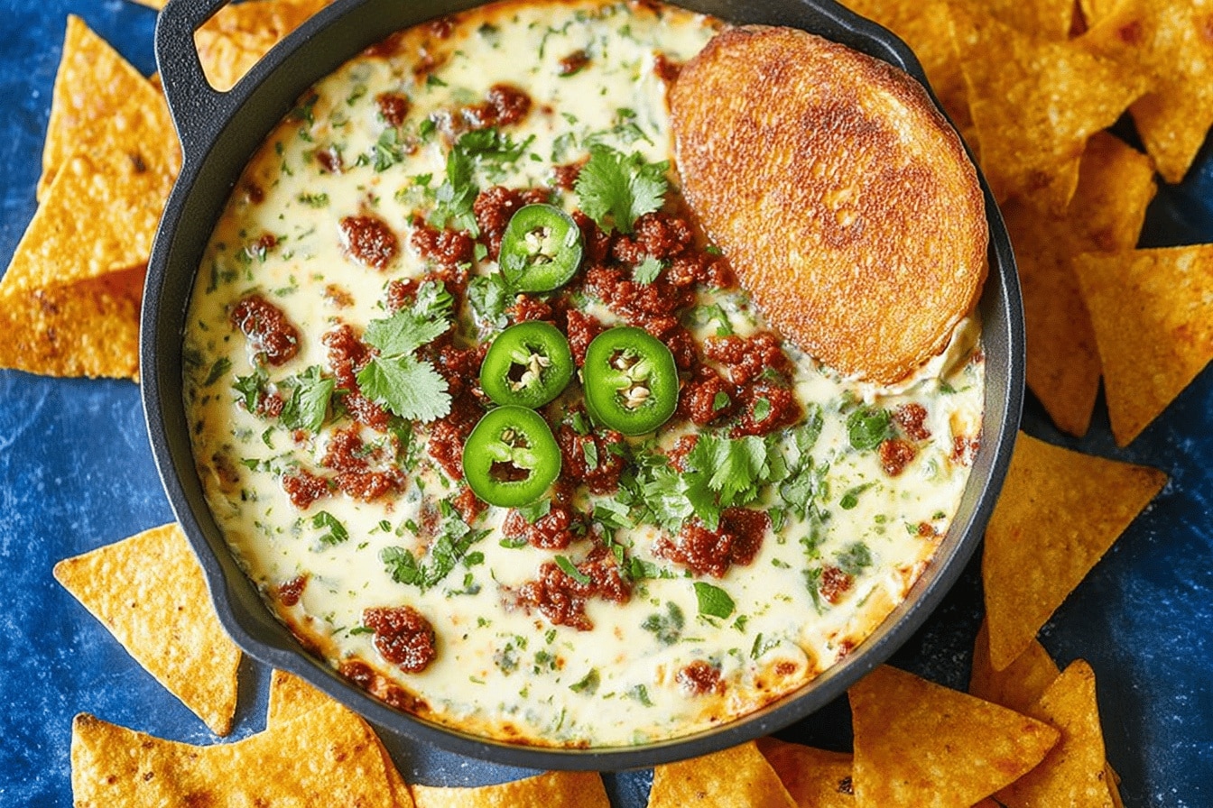 Creamy Chorizo Queso Dip
