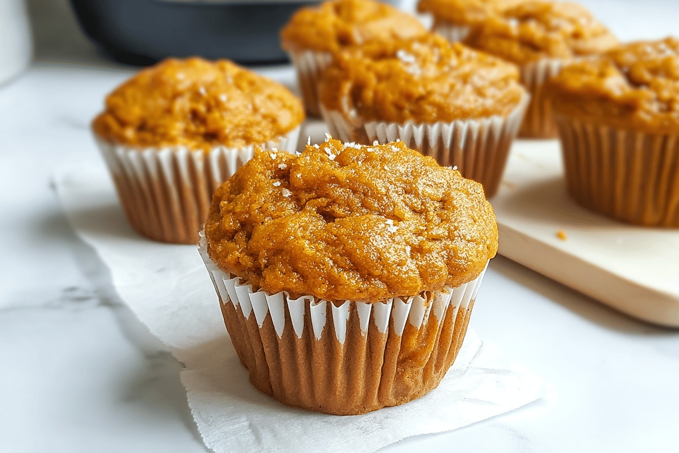 Healthy Greek Yogurt Pumpkin Muffins