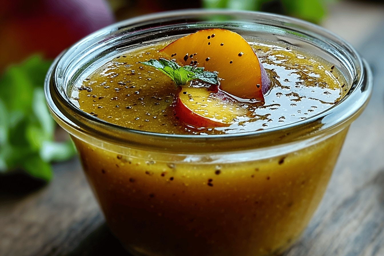 Peach Honey Dijon Balsamic Vinaigrette