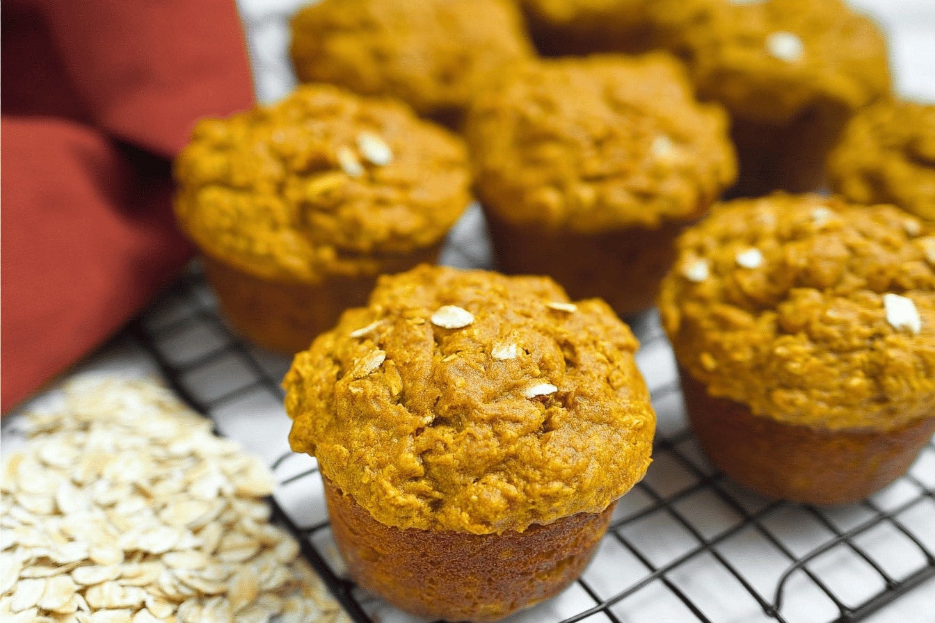 Pumpkin Oatmeal Muffins