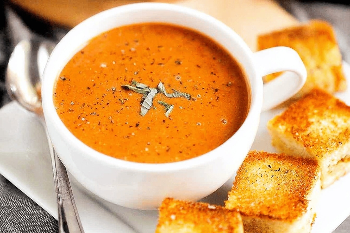Roasted Tomato Basil Soup
