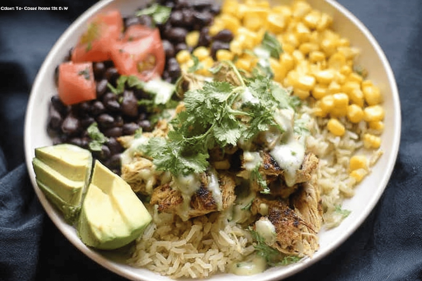 Chicken Burrito Bowl (Slow cooker)