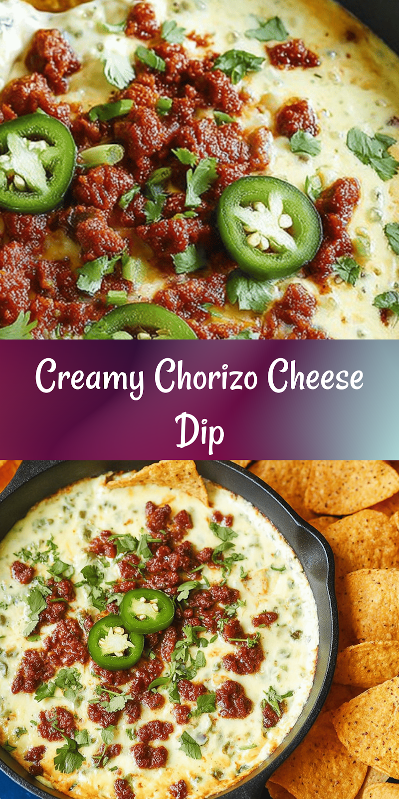 Creamy Chorizo Queso Dip
