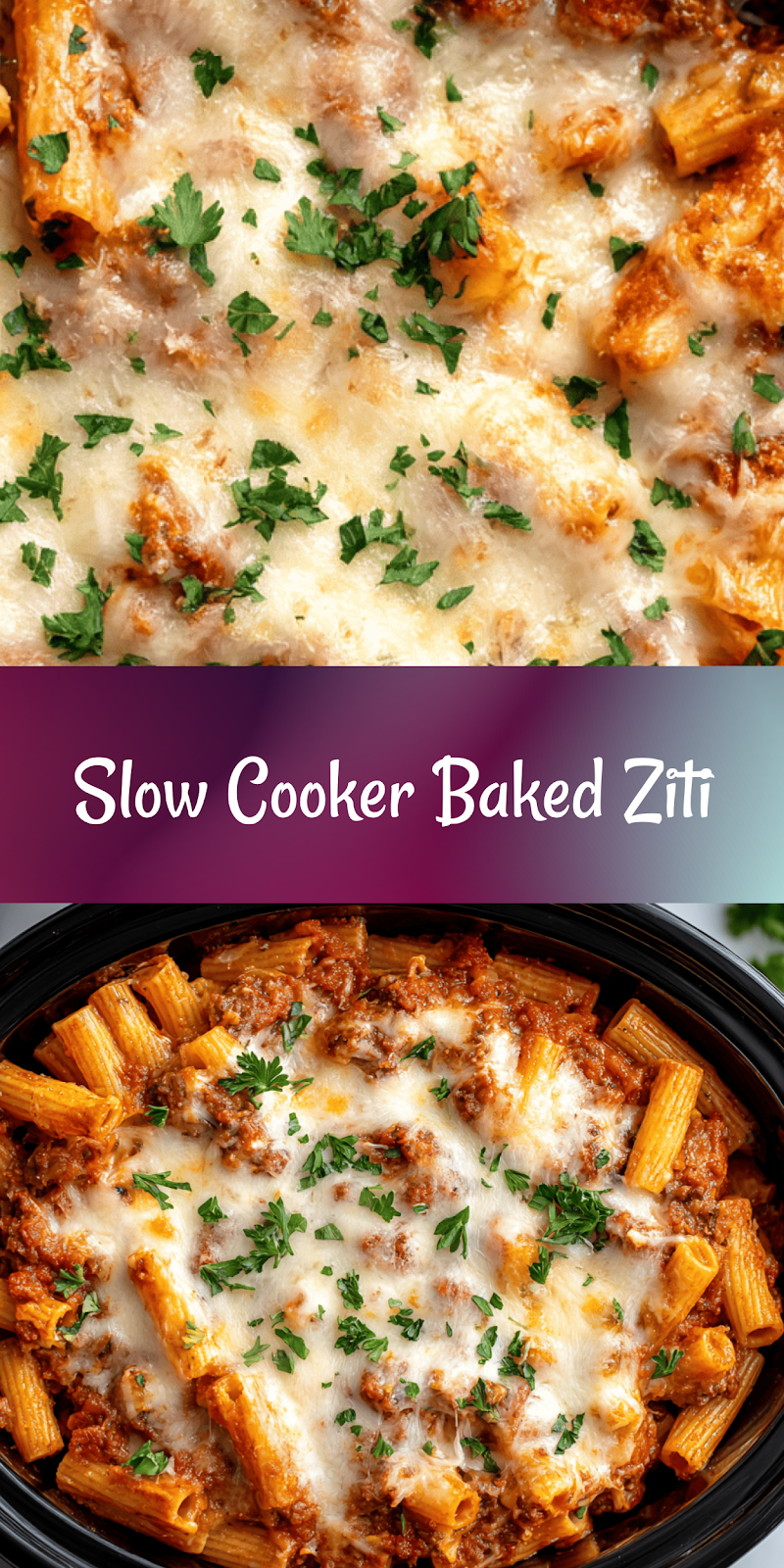 Crockpot Baked Ziti