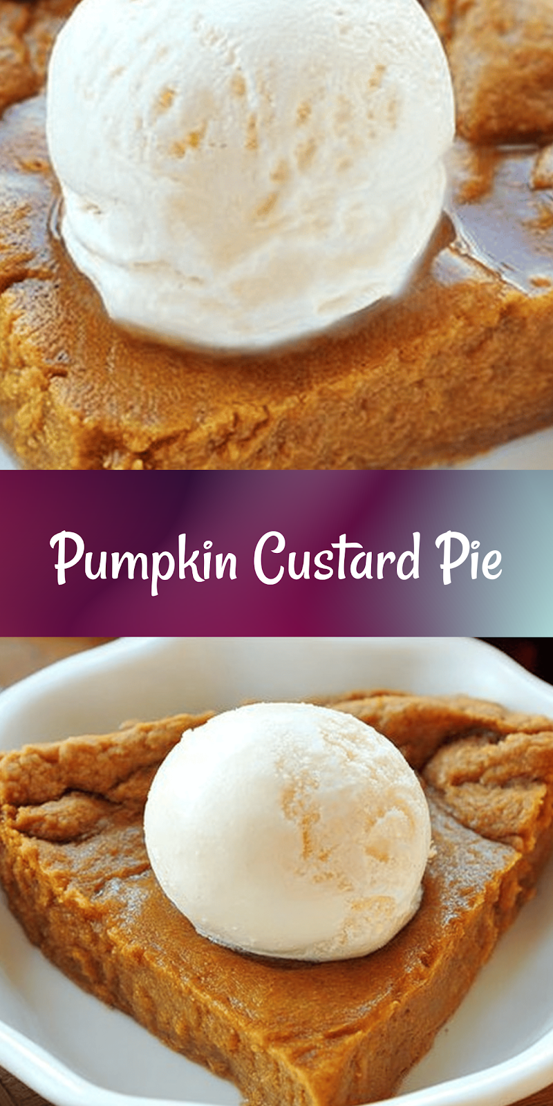 Crustless Pumpkin Pie
