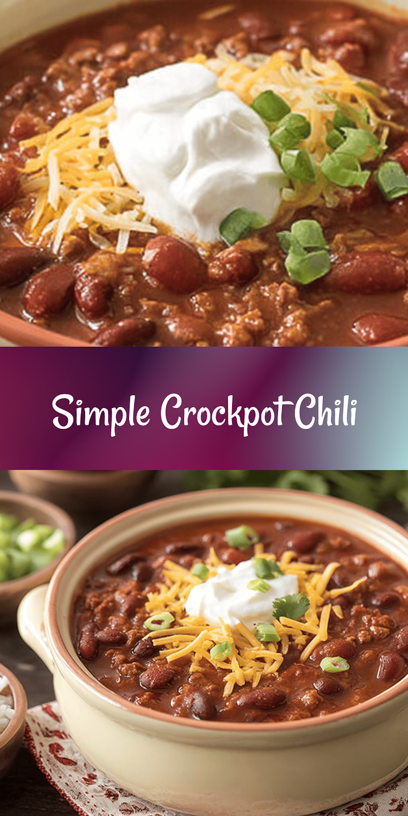 Easy Crockpot Chili Recipe