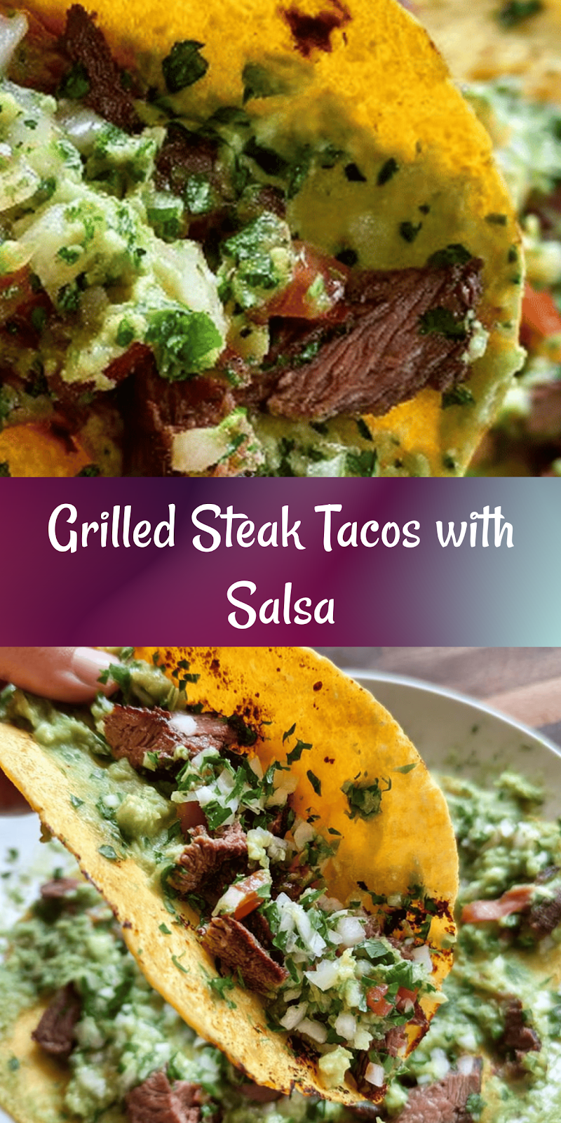 Grilled Steak Tacos with Avocado Salsa