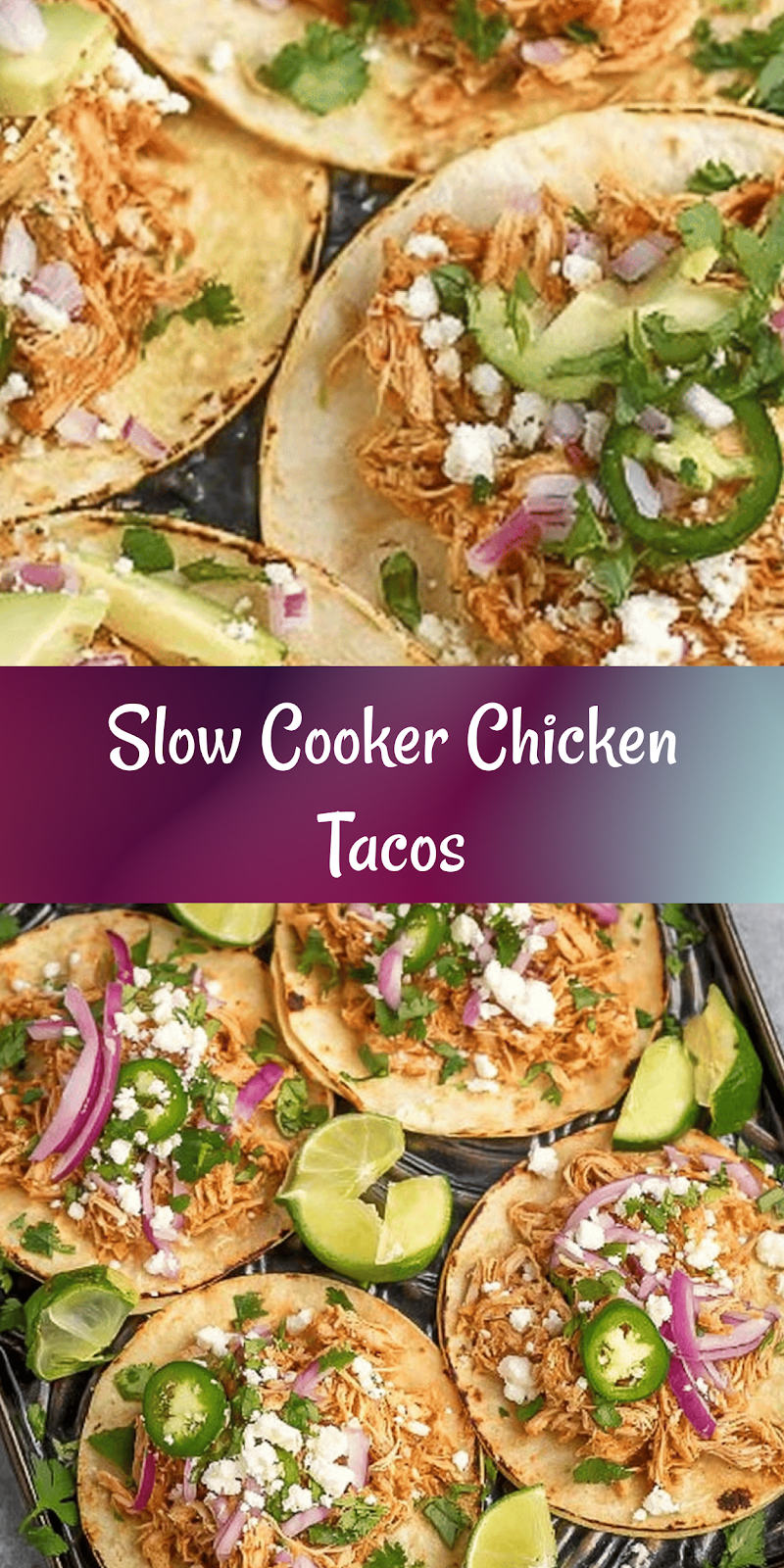 Healthy Crockpot Chicken Tacos