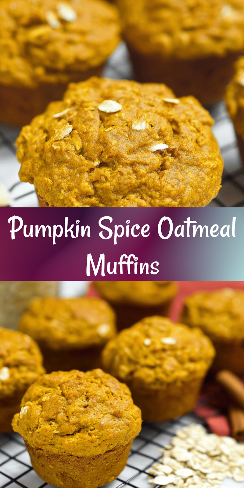 Pumpkin Oatmeal Muffins