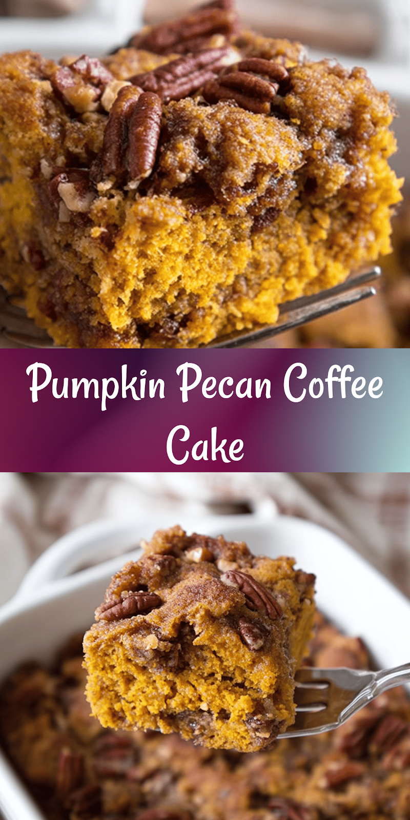 Pumpkin Pecan Coffee Cake