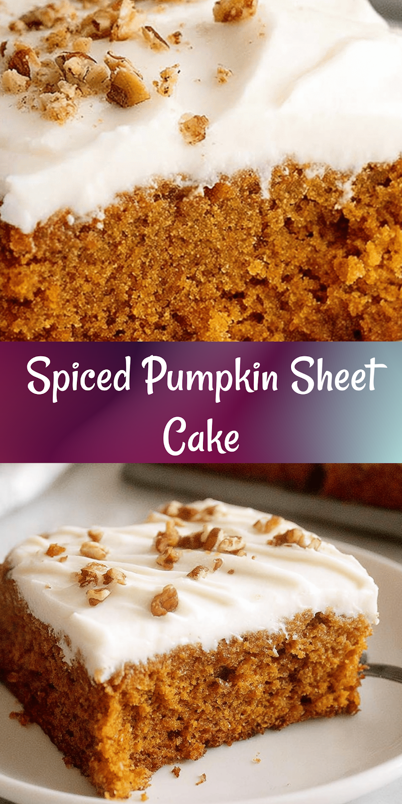 Pumpkin Sheet Cake
