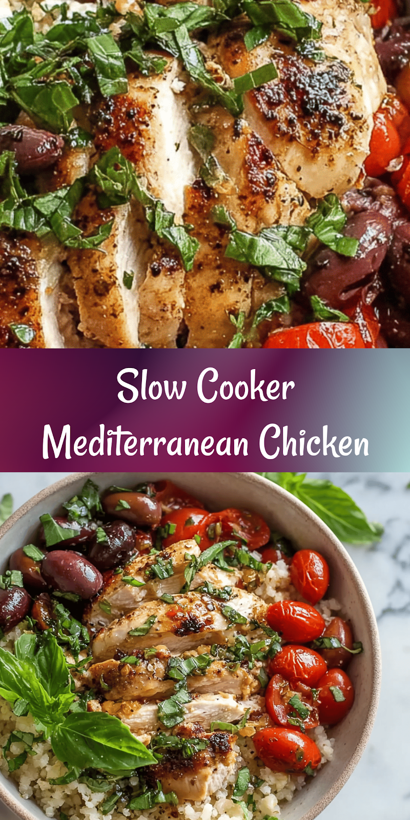 Slow Cooker Mediterranean Chicken – Easy & Flavorful!