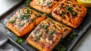 Baked Salmon with Lemon and Herbs