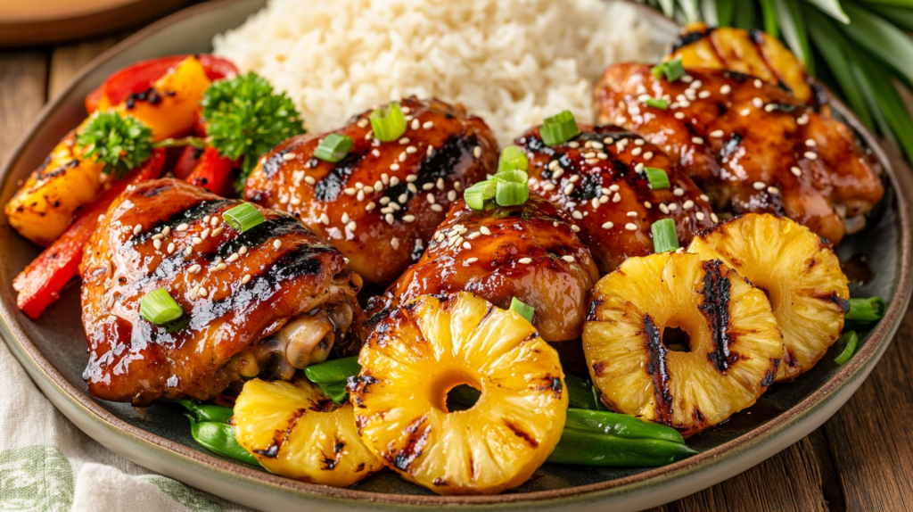 Hawaiian Teriyaki Pineapple Chicken - Sweet & Savory Delight