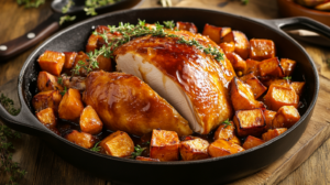 Smoky Maple Turkey and Sweet Potato Skillet - Easy One-Pan Meal
