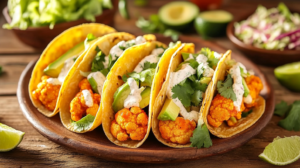 Buffalo Cauliflower Tacos - Easy, Spicy & Delicious Recipe