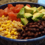 Southwest Avocado and Black Bean Quinoa Bowls