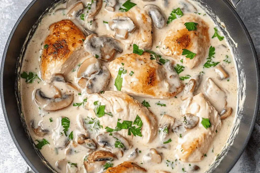 Creamy Chicken Mushroom Skillet