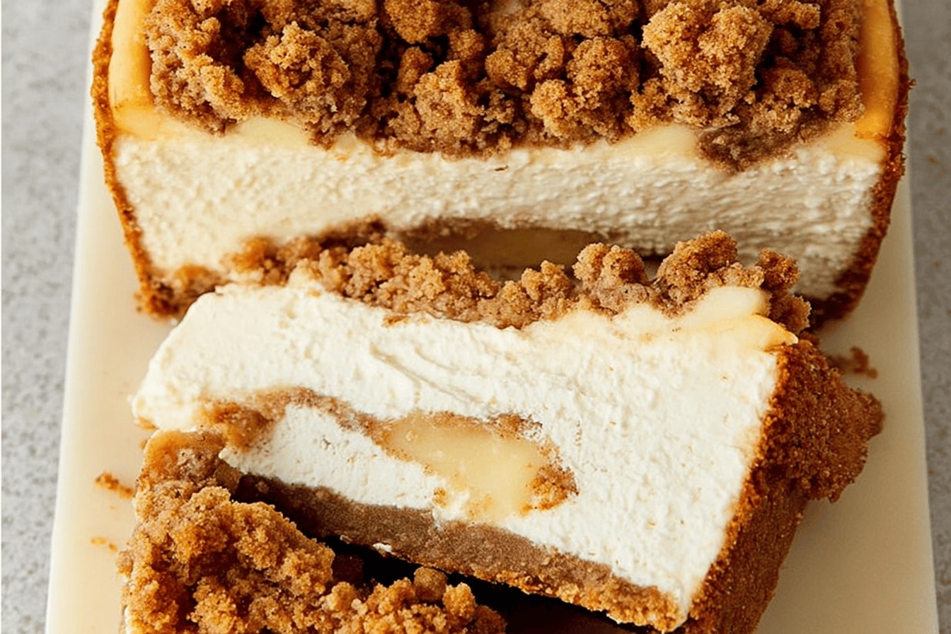 apple crumble cheesecake