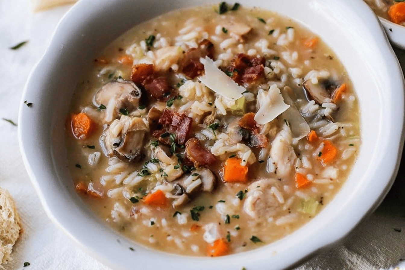 chicken rice soup
