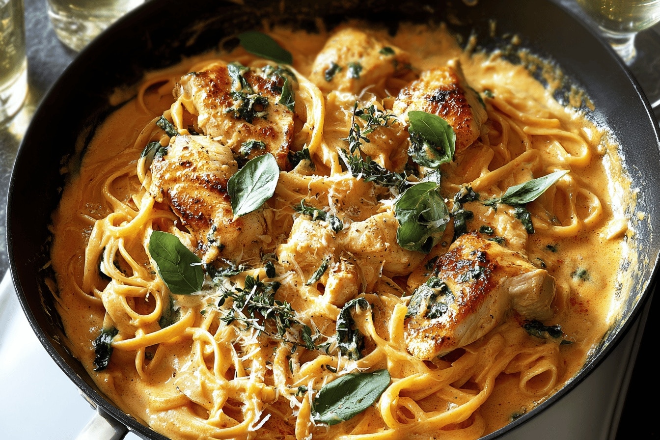 pumpkin chicken pasta