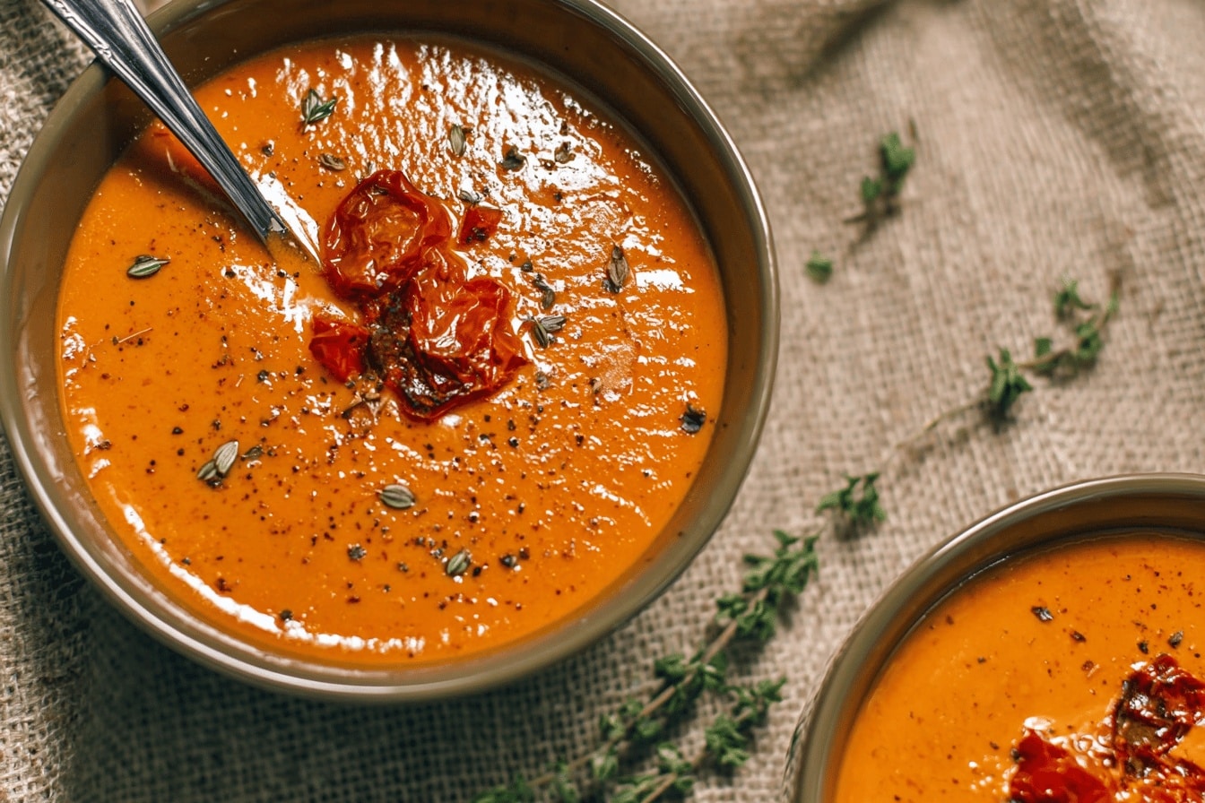 roasted garlic tomato soup