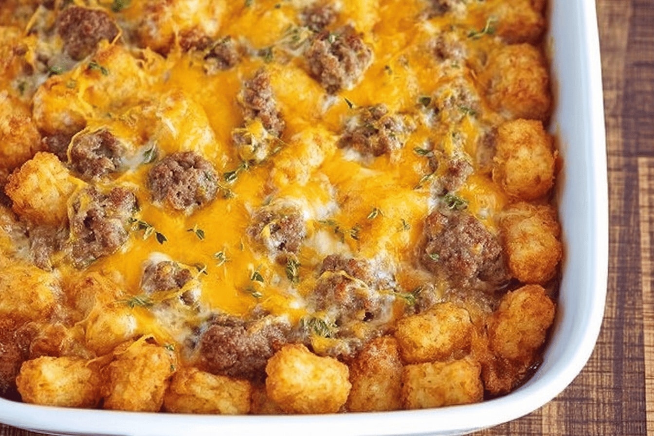 tater tot sausage casserole
